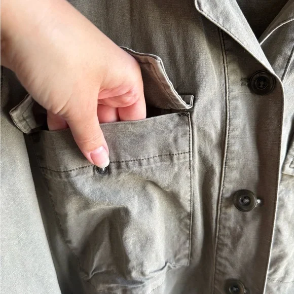 Lucky Brand Trendy Plus Size Peplum-Hem Utility Jacket Size 3X - Picture 8 of 13